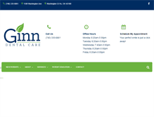 Tablet Screenshot of ginndental.com